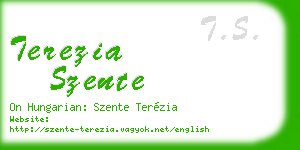 terezia szente business card